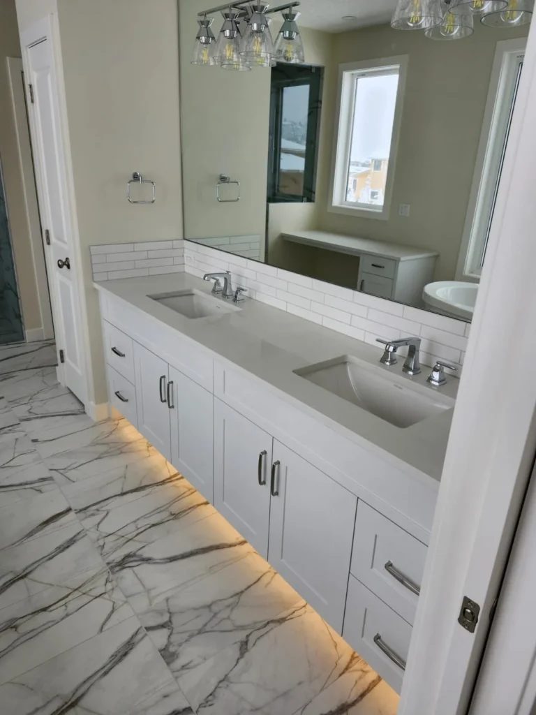 Bathroom vanity and sink
